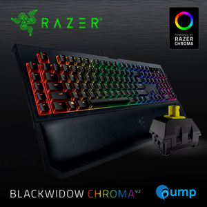 Razer Blackwidow Chroma V2 Gaming Keyboard (Yellow Switch) - Key Eng