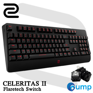 ZOWIE CELERITAS II Gaming Keyboard - Flaretech Optical [RED] Switch - TH