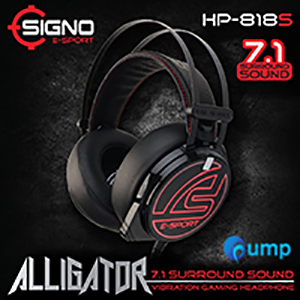 Signo E-Sport HP-818S ALLIGATOR 7.1 Surround Sound Vibration Gaming Headphone