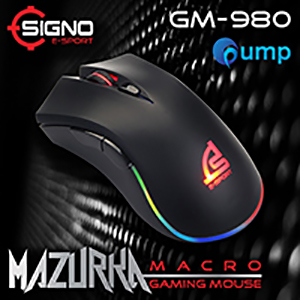 Signo E-Sport GM-980 MAZURKA macro Gaming Mouse