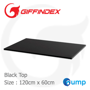 GIFFINDEX หน้าโต๊ะขนาดมาตราฐาน 120 x 60 cm - สีดำ
