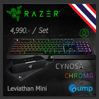 Promotion !! Razer Leviathan mini Portable Bluetooth Speaker + Razer Cynosa Chroma Multi-Color Gaming Keyboard - Key TH
