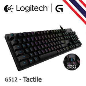 Logitech G512-Tactile RGB Mechanical Keyboard - ให้สัมผัสคล้าย Blue SW