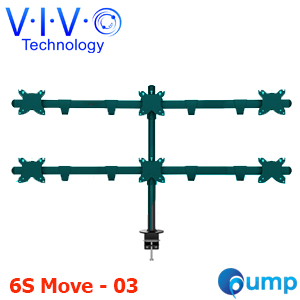 Vivo Hex LCD Monitor Desk Mount Stand (6S Move - 03) (ขาตั้ง6จอ) **สินค้า Demo**