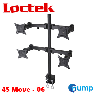 Loctek Quad LCD Monitor Desk Mount Stand (4S Move - 06) (ขาตั้ง4จอ)