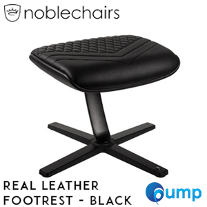 Noblechairs Footrest Top Grain Leather Gaming Chair Black