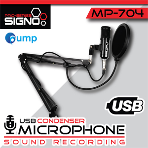 Signo E-sport Pro-Series MP-704 USB Condenser Microphone Sound Recording
