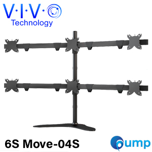 Vivo Hex LCD Monitor Desk Mount Stand (6S Move -04S) (ขาตั้ง6จอแบบตั้งโต๊ะ) 