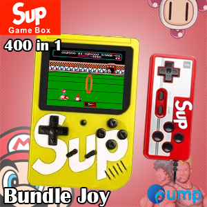 Sup Game Box 400 in 1 Consoles 8-Bit Retro & Classic & Nostalgic - Yellow + Joy II 