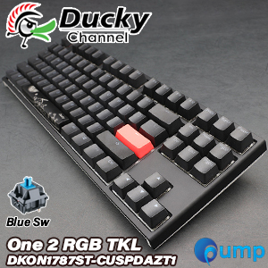 Ducky One 2 RGB TKL LED Double Shot PBT Mechanical Keyboard - Blue