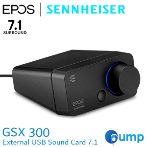 EPOS GSX 300 External USB Sound Card 7.1 Surround Sound - Black