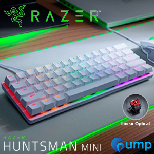 Razer Huntsman Mini RGB Linear Optical Switch Gaming Keyboard - US (Mercury White)