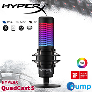 HyperX QuadCast S USB Condenser Gaming Microphone - Black