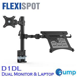 FLEXISPOT D1DL Dual Monitor & Laptop Arms Stand
