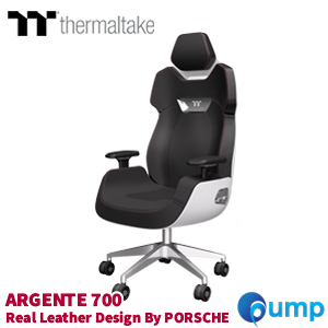 Thermaltake ARGENT E700 Real Leather Gaming Chair - Glacier White