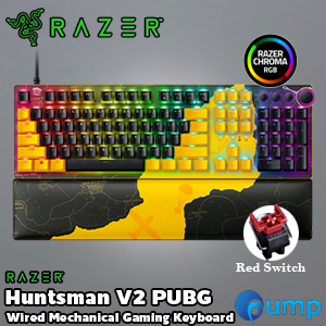 Razer Huntsman V2 - PUBG: BATTLEGROUNDS Edition Mechanical Gaming Keyboard - Linear Optical Switch - US