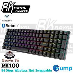 Royal Kludge RK100 Wireless Mechanical - Black (Hot Swappable Brown Switch)