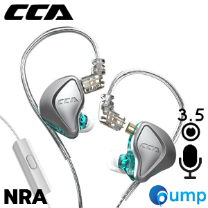 CCA NRA - In-Ear Monitors - 3.5mm With MIC - Cyan