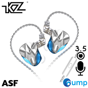 KZ ASF - In-Ear Monitors - 3.5mm With MIC - Blue