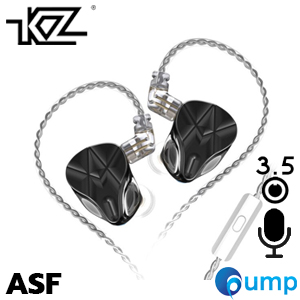 KZ ASF - In-Ear Monitors - 3.5mm With MIC - Black