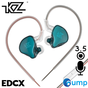 KZ EDCX - In-Ear Monitors - 3.5mm With MIC - Cyan