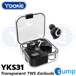 Yookie YKS31 Transparent True Wireless Earbuds - Black