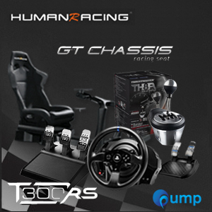 (Promotion Complete Set) HumanRacing GT Chassis (Black) + T300rs + T3PA add-on + TH8A add-on Shifter