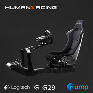 (Promotion Complete Set) HumanRacing GT Chassis (Black) + Logitech Racing Wheel G29 + Logitech Driving Force Shifter