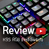 [รีวิว-Review] Corsair Gaming K95 RGB Red Switch Mechanical Gaming Keyboard