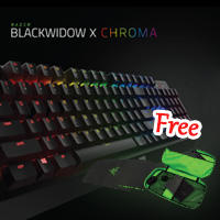 Razer โปรโมชั่น Blackwidow X Chroma Key-Thai แถมฟรี กระเป๋าใส่ Gaming Gear Razer มูลค่า 1,490 บาท