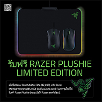 Razer โปรโมชั่นเมาส์จับคู่แผ่นรองเมาส์ รับหมอน Limited ลายโลโก้ Razer 