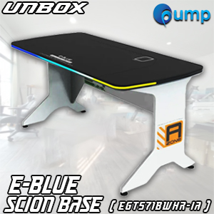 [แกะกล่อง-Unbox] E-BLUE EGT571 SCION BASE Gaming Desk - (EGT571BWHR-IA)