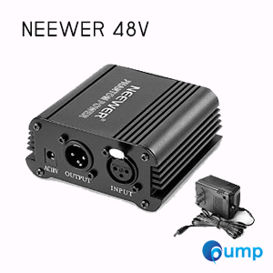 NEEWER 48 Volt Phantom Power Supply For 48V XLR Condenser Microphones