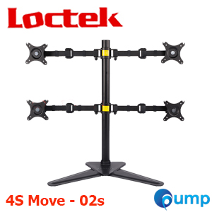 Loctek Quad LCD Monitor Desk Mount Stand (4S Move - 02s) (ขาตั้ง4จอแบบตั้งโต๊ะ)