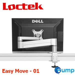 Loctek Desk Monitor Mount Easy Move - 01 (Silver)
