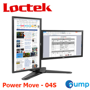 Loctek Quad LCD Monitor Desk Mount Stand (Power Move - 04s ขาตั้งจอ 2 จอ แบบตั้งโต๊ะ)