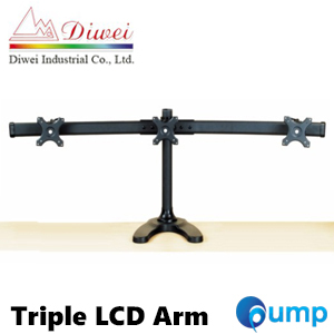 Diwei Triple LCD Arm Stand - ขายึดจอมอนิเตอร์ 3 จอแบบตั้งโต๊ะ