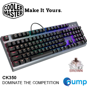 Cooler Master CK350 Dominate The Competition Gaming Keyboard - Brown SW