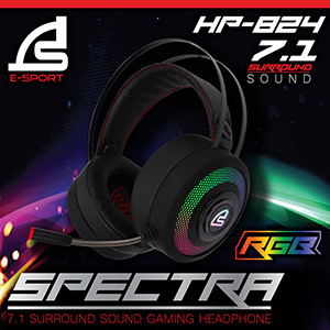 Signo E-Sport HP-824 SPECTAR RGB 7.1 Surround Sound Gaming Headset