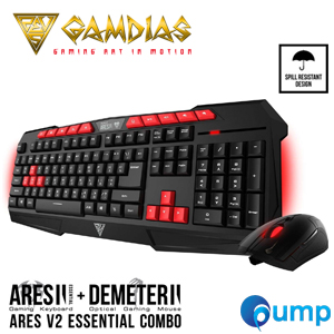 GAMDIAS ARES - GKC100 Gaming Membrane Keyboard (TH) and DEMETER Mouse Combo