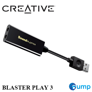 CREATIVE Sound Blaster Play 3 External USB Sound Adapter for Windows / Mac