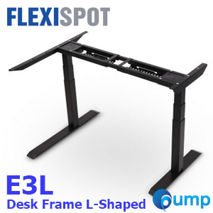 FLEXISPOT E3L Black Desk Frame Only L-Shaped 122 cm - ขาโต๊ะปรับระดับ (By-Order)