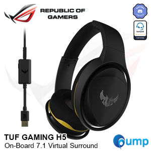 ASUS TUF Gaming H5 With 7.1 Virtual Surround Headset