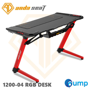 Anda Seat 1200-04 RGB Gaming Desk - Red