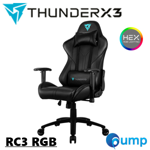 ThunderX3 RC3 HEX RGB Lighting Gaming Chair - Black