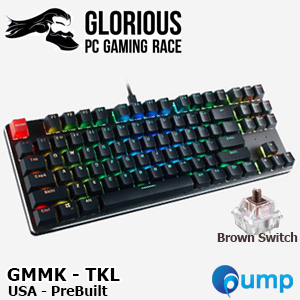 Glorious GMMK TKL Mechanical Keyboard PreBuilt - Brown Switch (US)