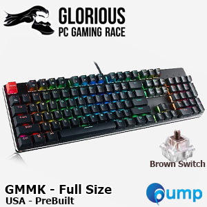 Glorious GMMK Full Size Mechanical Keyboard PreBuilt - Brown Switch (US)