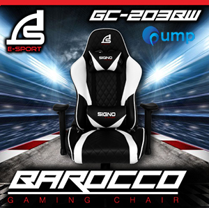 Signo E-Sport GC-203BW BAROCCO Gaming Chair - (สีขาว) 