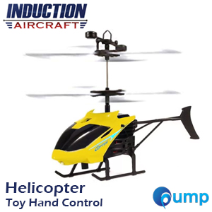Induction Aircraft Helicopter Toys RC Infraed Hand Control - Yellow