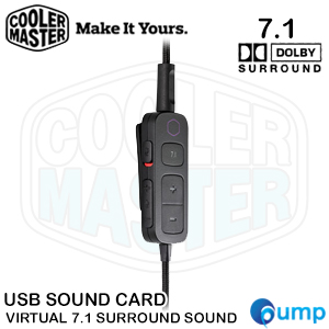 Cooler Master USB Sound Card Virtual 7.1 Surround Sound